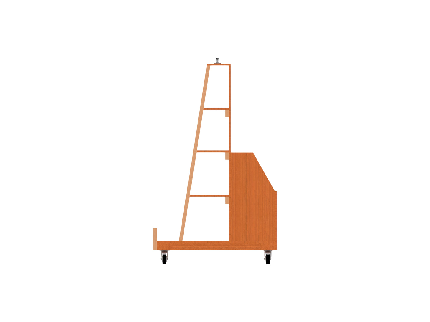 Heavy-Duty Mobile Wooden Storage Cart Plan, Step-by-Step Guide for Building an Organized Cart for Firewood, Tools, Garage & Workshop Storage