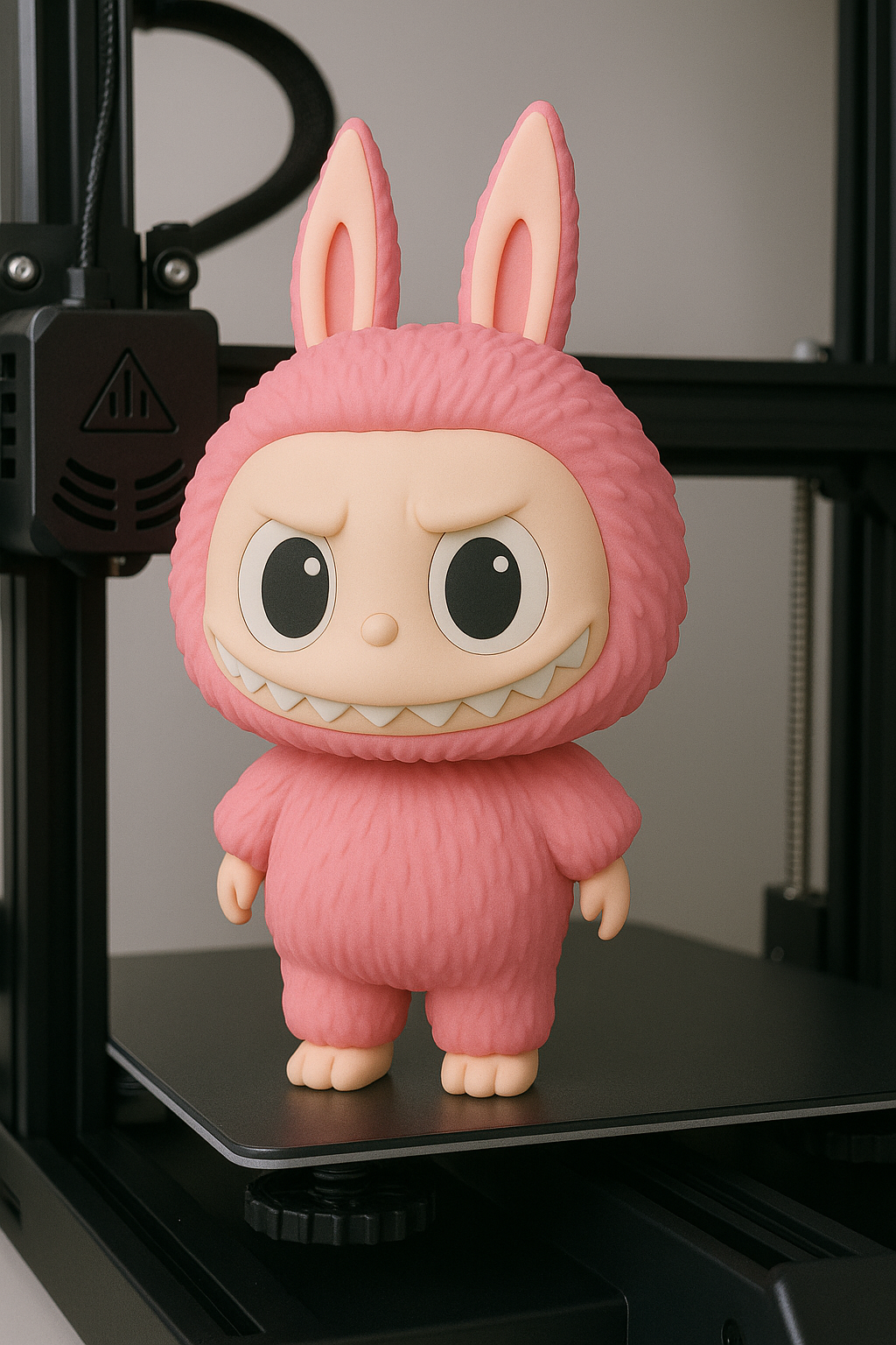 Labubu-Inspired 3D Printable Character Kit (13‑Part STL + 3MF)