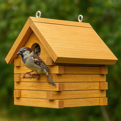 Rustic Log Cabin Birdhouse Plans PDF – 25 Page DIY Woodworking Guide, Beginner Friendly, Instant Download Printable Garden Project