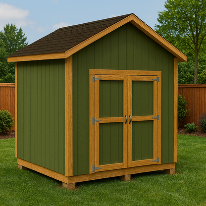 10x12 Shed Plans PDF – DIY Backyard Storage Shed with Cut List (Instant Download)