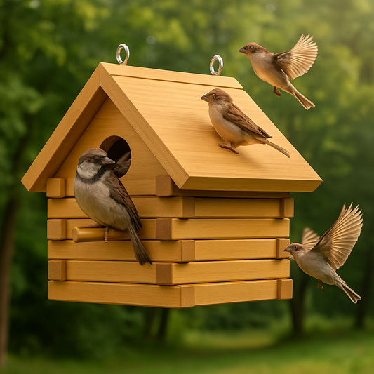 Rustic Log Cabin Birdhouse Plans PDF – 25 Page DIY Woodworking Guide, Beginner Friendly, Instant Download Printable Garden Project