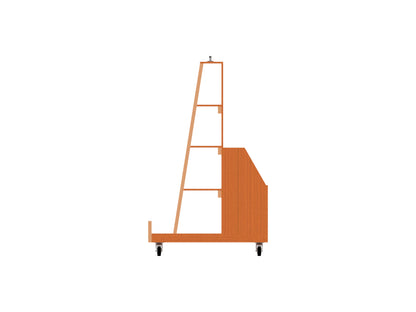 Heavy-Duty Mobile Wooden Storage Cart Plan, Step-by-Step Guide for Building an Organized Cart for Firewood, Tools, Garage & Workshop Storage