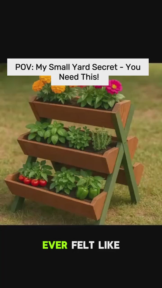 3-Tier Vertical Raised Garden Bed Planter, 5 Box DIY Plans for Vegetable | Flower Gardening Picket Fence Multi-Tier Flower | Herb Box Design